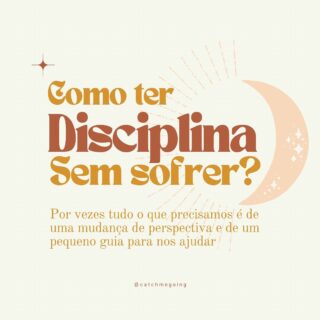 Disciplina não é sobre rigidez, é sobre amor. Amor próprio. 

E aqui quem vos escreve viveu muito tempo em guerra aberta com a disciplina, até que entendi que disciplina não é sobre rigidez, é sobre amar tanto esse algo que quero viver, esse algo que quero ser, que mudo o que for preciso, faço o que for preciso para me tornar cada vez mais essa pessoa. Torna-me cada vez mais eu. 

Porque só se vive sendo, porque só se é escolhendo, escolhendo diariamente aquilo que sabes que te faz bem, escolhendo diariamente quem queres ser, em cada pequena situação. 

Os monges dizem que disciplina é liberdade e isso nunca me fez tão sentido como agora, porque finalmente virei a chave, ou porque finalmente me comecei a amar em todas as minhas imperfeições e decidi nunca mais me abandonar.

Encontra a tua visão, compromete-te com ela e vive uma vida disciplinadamente feliz. 
Porque tu mereces viver tudo aquilo que sonhas viver e mereces permitires-te dar os passos que te vão levar lá. Permite-te, a vida deste lado é muito boa de se estar🤍🌼

Com amor e Aloha, 
Maria 

.

#disciplina #autoconhecimento #amorproprio #autoconhecimentoliberta #liberdade #selflove #consciência #followyourdreams #espiritualidade #yoga #goforit #blog #miniguia #catchmegoing